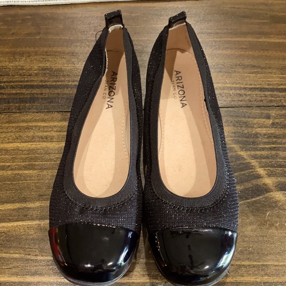 Black shimmer flats - Picture 1 of 3